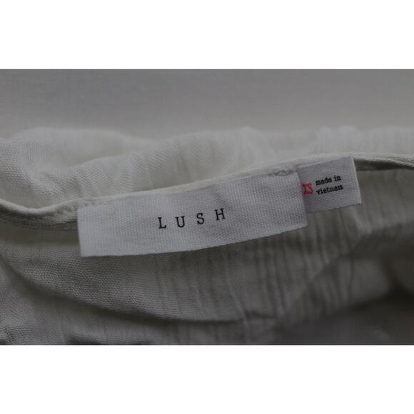 NWOT Lush white button down t‎ shirt womens XS cottagecore fairy boho ethereal - Picture 2 of 6